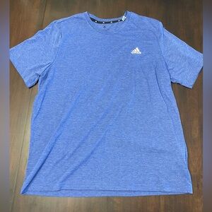 adidas Men's Heather Royal Blue Short-Sleeve Performance Tee